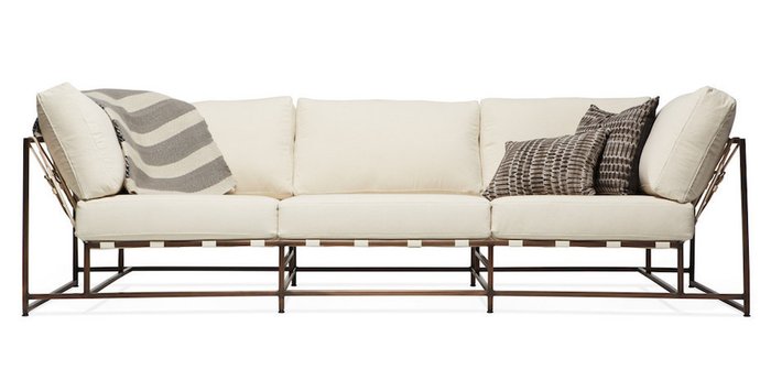 Трехместный диван Комфорт на металлокаркасе - купить Прямые диваны по цене 125000.0