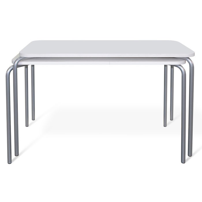 Модульный стол для учебы Точка Роста белого цвета - лучшие Письменные столы в INMYROOM