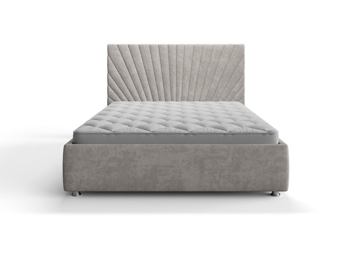 Кровать Вега 160х200 бежевого цвета с подъемным механизмом - купить Кровати для спальни по цене 56885.0
