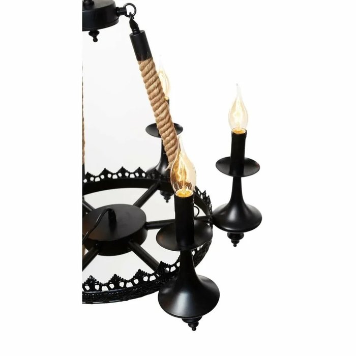 Подвесная люстра Castle Loft1862-6 (металл, цвет черный) - лучшие Подвесные люстры в INMYROOM Подвесная люстра Castle Loft1862-6 (металл, цвет черный) - лучшие Подвесные люстры в INMYROOM