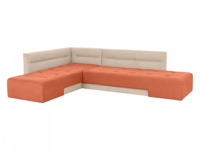Угловой диван-кровать London бежево-оранжевого цвета - купить Угловые диваны по цене 104040.0
