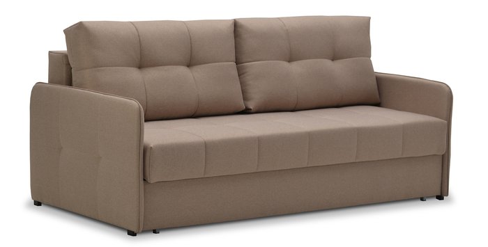 Прямой диван-кровать Даллас темно-бежевого цвета - купить Прямые диваны по цене 25550.0