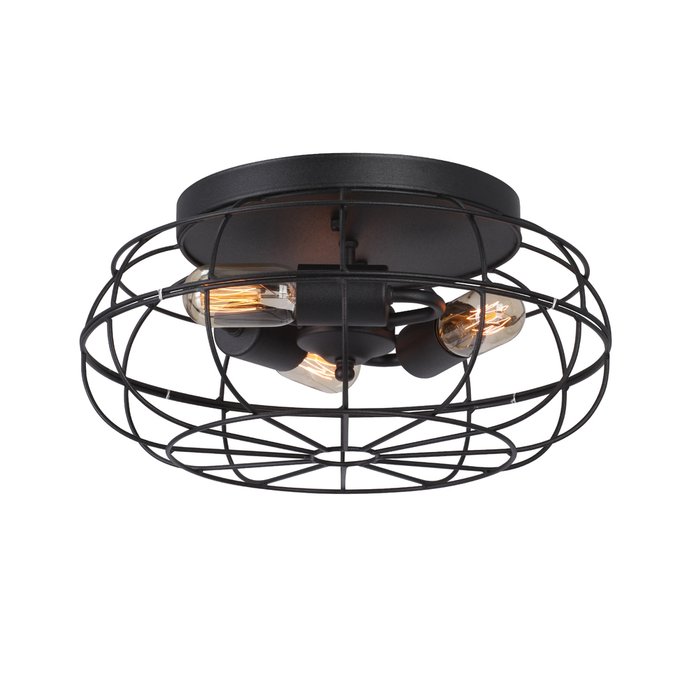 Потолочный светильник V3770-1/3PL (металл, цвет черный) - лучшие Потолочные люстры в INMYROOM