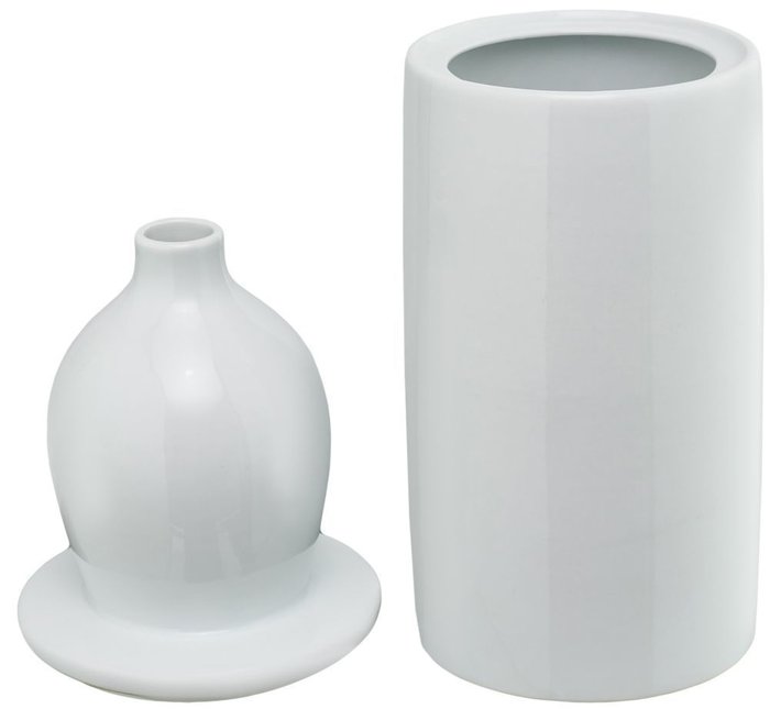 Ваза настольная "Container Ceramic milk white" - купить Вазы  по цене 5720.0