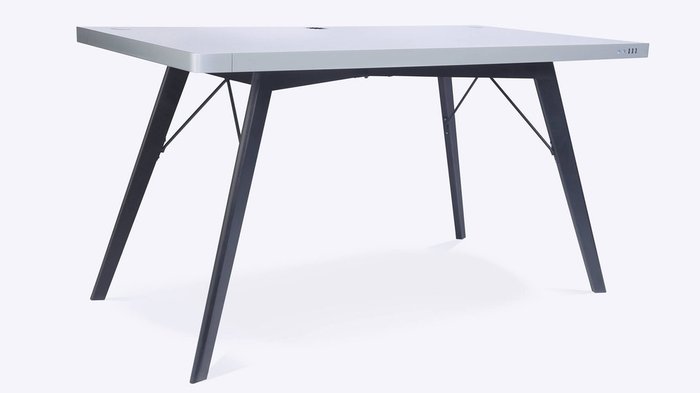 Стол стандартный Tabula Sense 2.0 white Birch black - купить Офисные столы по цене 89900.0
