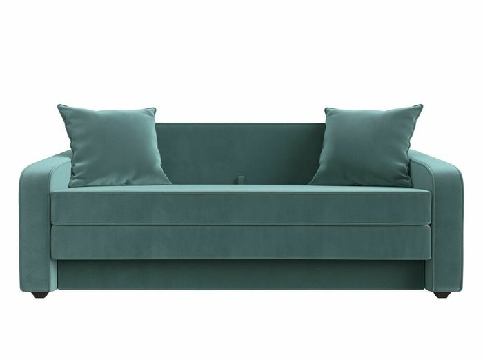Диван-кровать Лига 013 бирюзового цвета - купить Прямые диваны по цене 30999.0