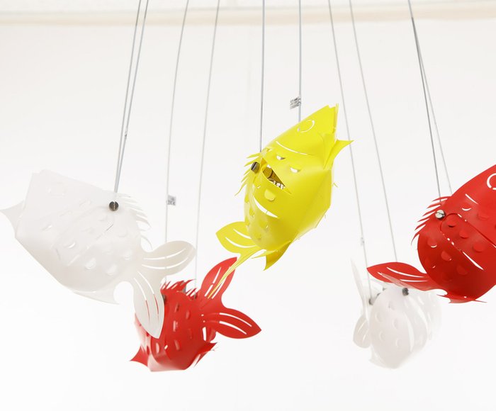 Дизайнерский потолочный светильник crystal light "Рыбки"  - лучшие Потолочные светильники в детскую в INMYROOM