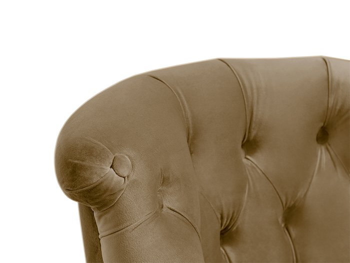 Кресло Visconte коричневого цвета на черных ножках - лучшие Интерьерные кресла в INMYROOM