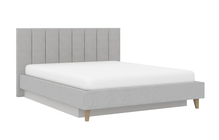 Кровать Нордин 160х200 серого цвета с подъемным механизмом  - купить Кровати для спальни по цене 65879.0