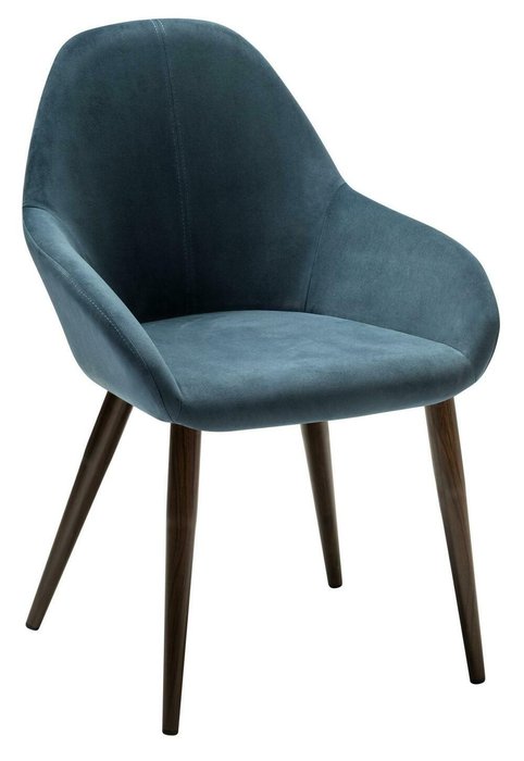 Стул-кресло Kent Diag сине-коричневого цвета