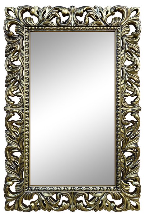 Настенное зеркало Анника Бронза металлик (S) с черной патиной