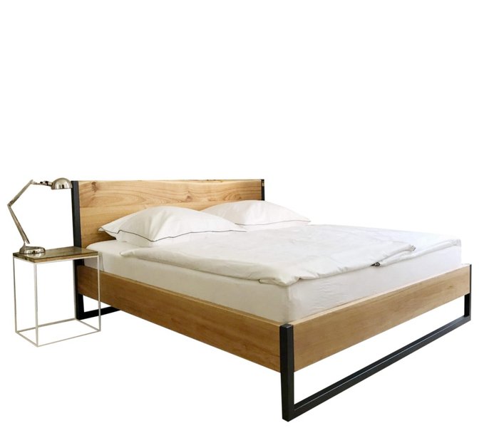 Кровать Ардено 140х200 черно-коричневого цвета - лучшие Кровати для спальни в INMYROOM