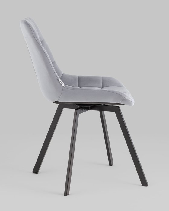 Стул вращающийся Флекс серого цвета - лучшие Обеденные стулья в INMYROOM