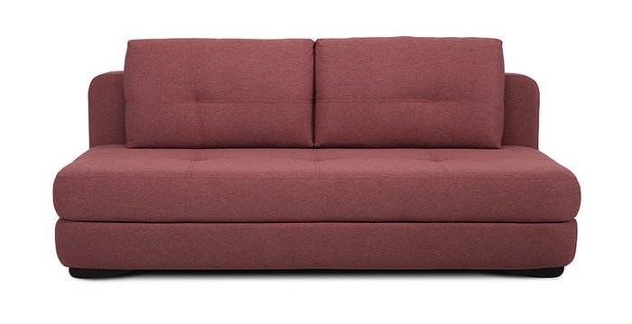 Прямой диван-кровать Арно красного цвета