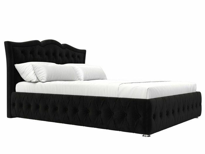 Кровать Герда 160х200 черного цвета с подъемным механизмом - лучшие Кровати для спальни в INMYROOM