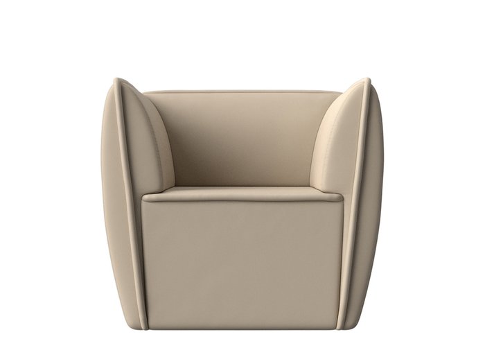 Кресло Бергамо бежевого цвета (экокожа) - купить Интерьерные кресла по цене 21999.0