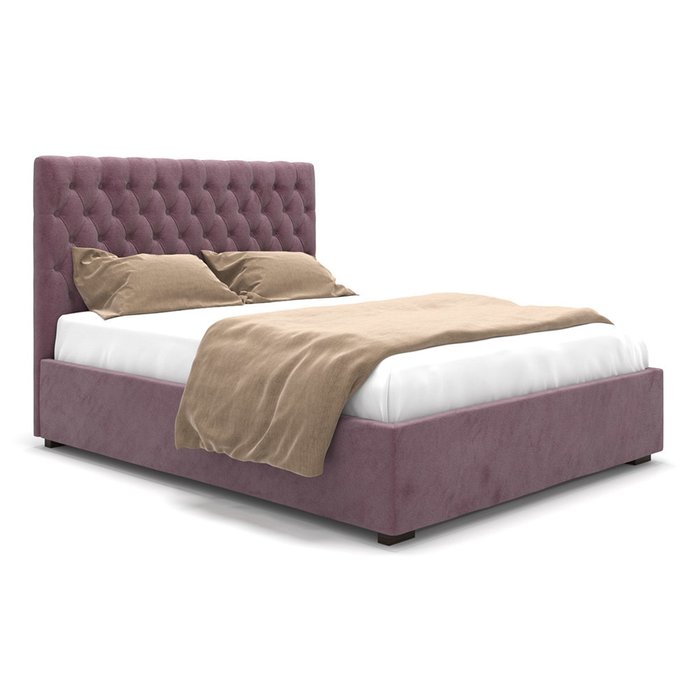 Кровать Emily фиолетового цвета с подъемным механизмом 180х200