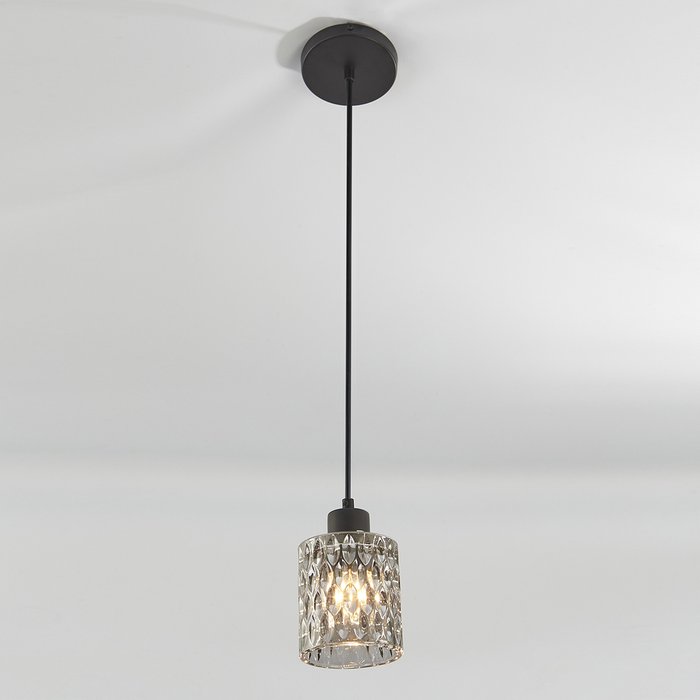 Подвесной светильник Dark Smoky со стеклянным плафоном - лучшие Подвесные светильники в INMYROOM