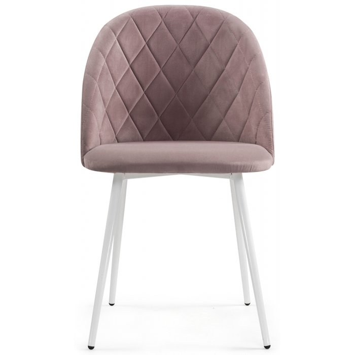 Стул Зест розового цвета на белых ножках - купить Обеденные стулья по цене 5590.0