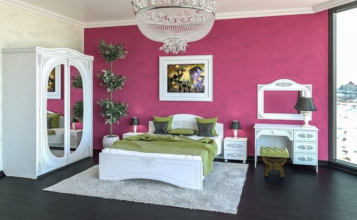 Кровать с основанием Ассоль 160х200 белого цвета - лучшие Кровати для спальни в INMYROOM