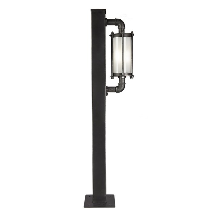 Уличный фонарь Лофт серебристо-черного цвета - купить Наземные светильники по цене 23990.0