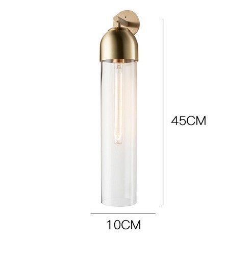 Настенный светильник Fosa с прозрачный плафоном - купить Бра и настенные светильники по цене 35235.0