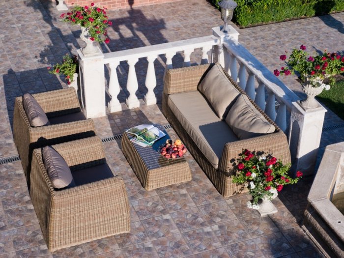 Комплект садовой мебели из искусственного ротанга «UDINE» - лучшие Комплекты для сада и дачи в INMYROOM