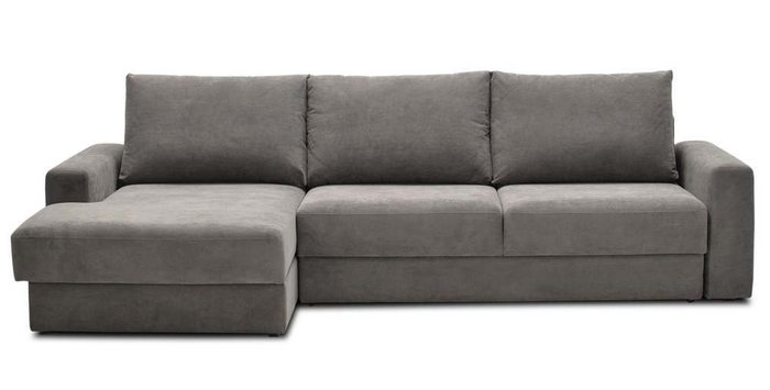 Угловой диван-кровать Вегас серого цвета - купить Угловые диваны по цене 99300.0