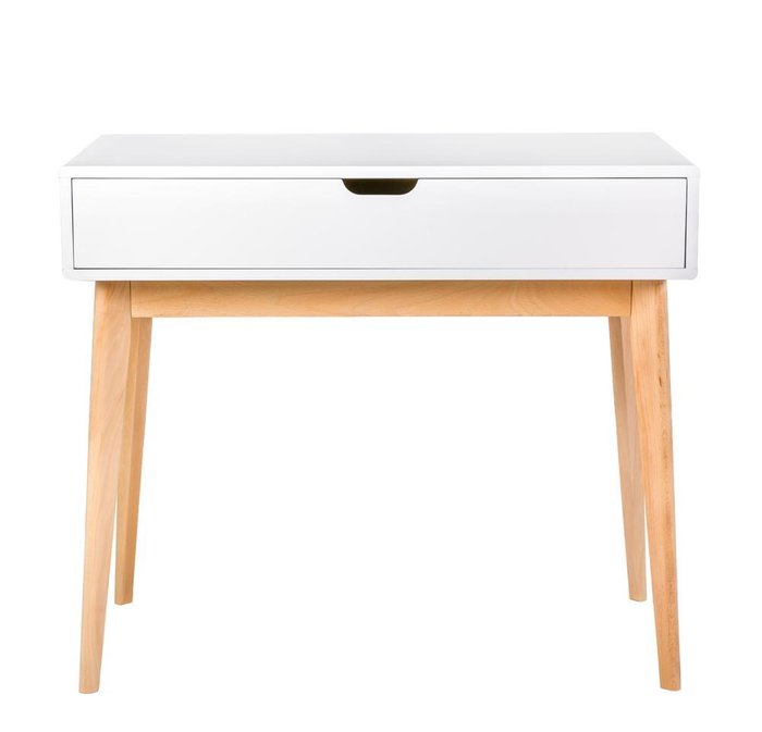 Стол письменный Nikko белого цвета - лучшие Письменные столы в INMYROOM