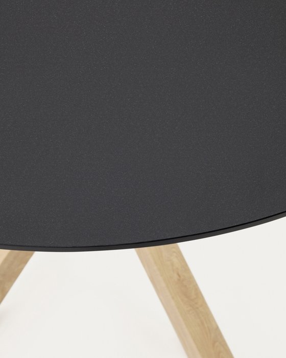 Обеденный стол Argo бежево-черного цвета - лучшие Обеденные столы в INMYROOM