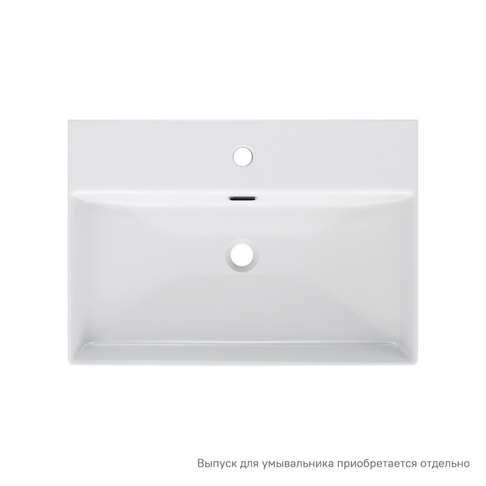 Умывальник накладной IDDIS Bild 60х42 белого цвета - купить Раковины для ванной комнаты по цене 12990