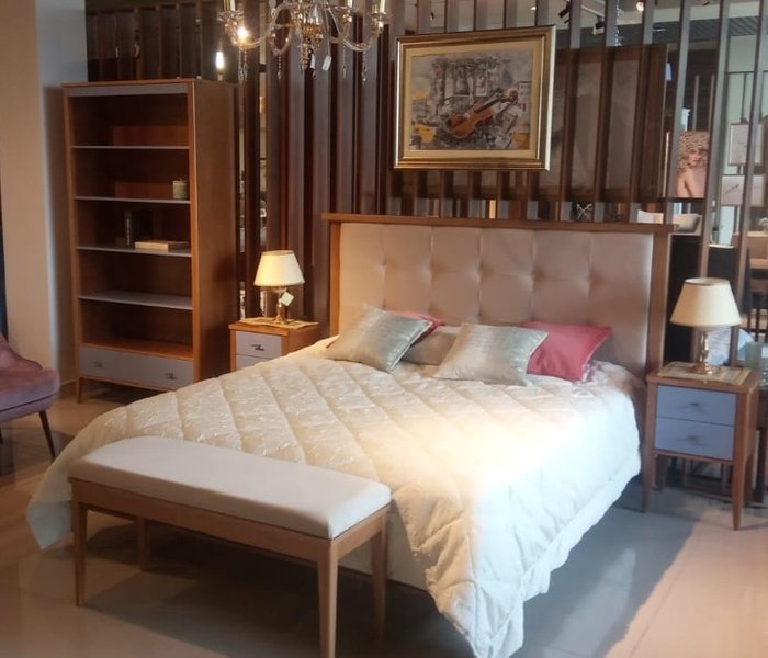 Кровать с мягким изголовьем Парижский шик 120×200 серого цвета - лучшие Кровати для спальни в INMYROOM