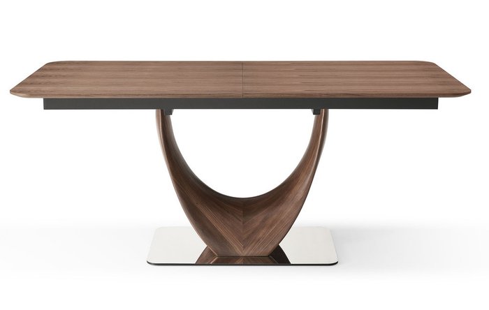 Раздвижной обеденный стол Rimini 170 коричневого цвета - купить Обеденные столы по цене 183138.0