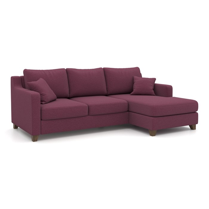 Угловой диван-кровать Mendini EKL бордового цвета