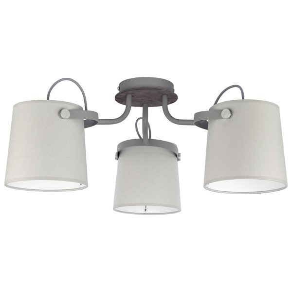 Потолочная люстра TK Lighting Click Gray с серыми абажурами
