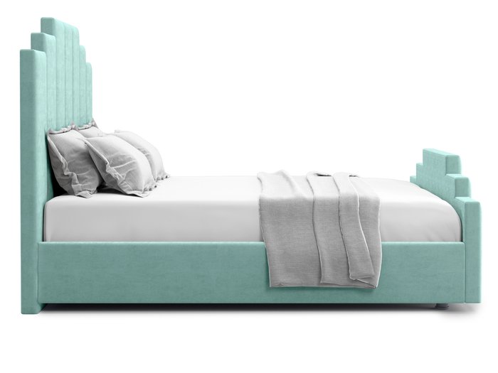 Кровать Velino 160х200 бирюзового цвета с подъемным механизмом - лучшие Кровати для спальни в INMYROOM