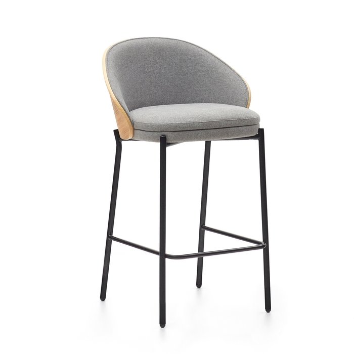 Полубарный стул Eamy светло-серого цвета