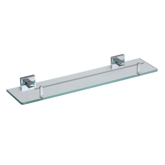 Полка стеклянная Savol S-06591A, хром
