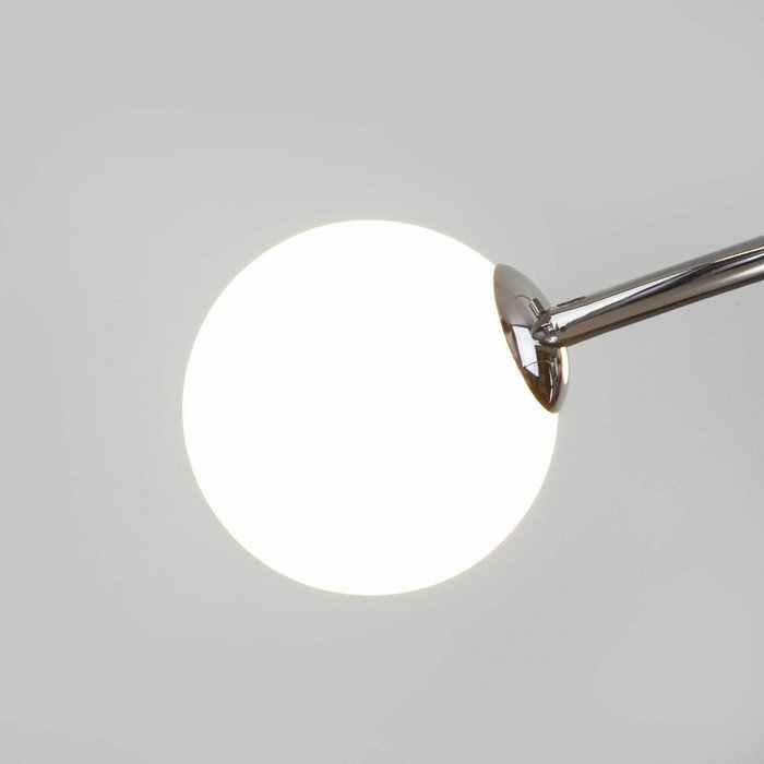 Подвесной светильник со стеклянными плафонами 360/8 хром Brook - лучшие Подвесные люстры в INMYROOM