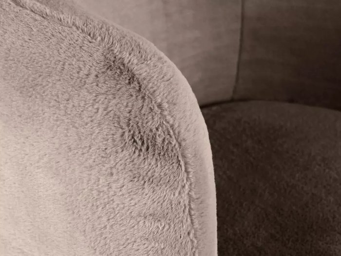 Кресло Lucca вращающееся серо-бежевого цвета  - лучшие Интерьерные кресла в INMYROOM