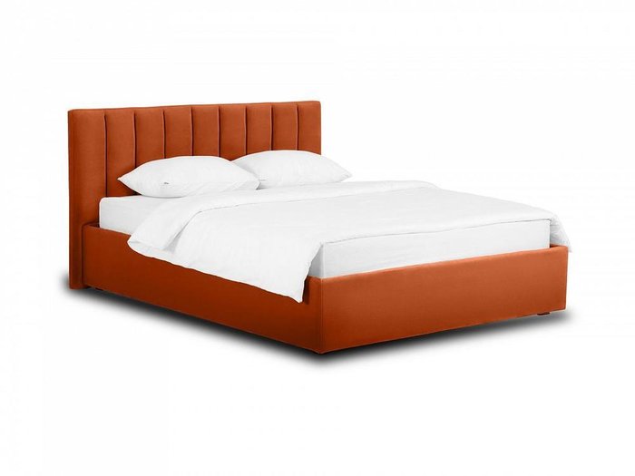 Кровать Queen Sofia 160х200 Lux терракотового цвета с подъемным механизмом