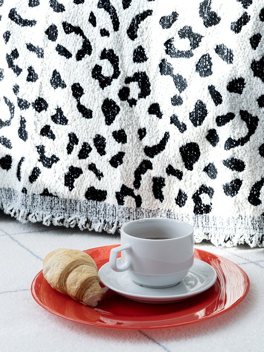 Покрывало Lungo softness cheetah 180х340 бело-черного цвета - лучшие Покрывала в INMYROOM Покрывало Lungo softness cheetah 180х340 бело-черного цвета - лучшие Покрывала в INMYROOM