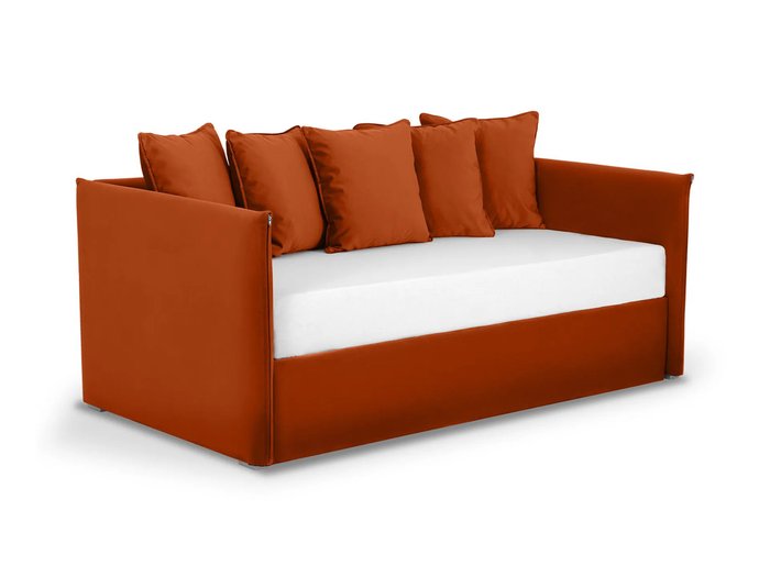 Диван-кровать Milano 90х190 терракотового цвета - лучшие Кровати для спальни в INMYROOM