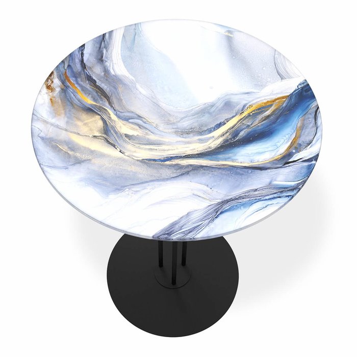 Кофейный стол Cosmic бело-синего цвета - купить Кофейные столики по цене 8160.0