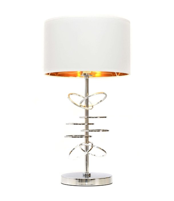 Настольная лампа Milari с белым абажуром - лучшие Настольные лампы в INMYROOM