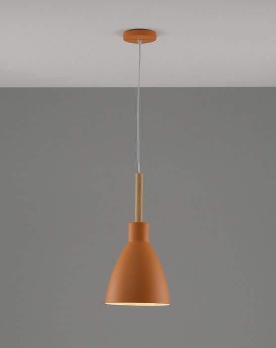 Подвесной светильник Toni оранжевого цвета - купить Подвесные светильники по цене 6490.0