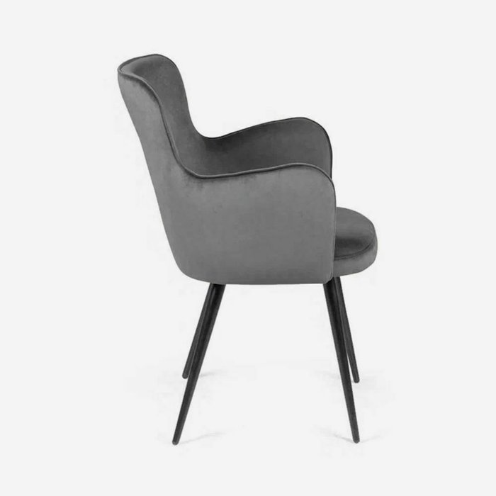Стул Пьемонт вращающийся серого цвета - лучшие Обеденные стулья в INMYROOM
