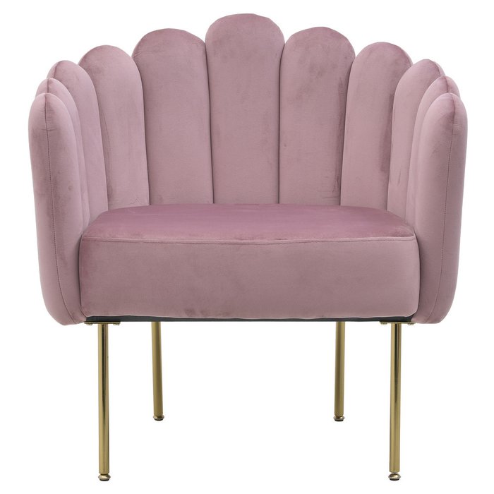 Кресло розового цвета на металлических ножках  - купить Интерьерные кресла по цене 51900.0