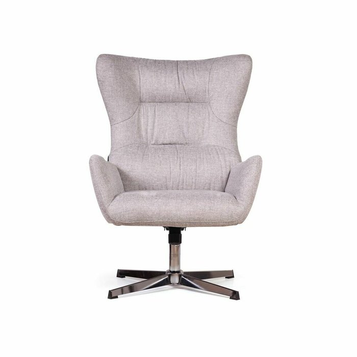 Кресло качалка с оттоманкой Andrea серого цвета - купить Интерьерные кресла по цене 57900.0