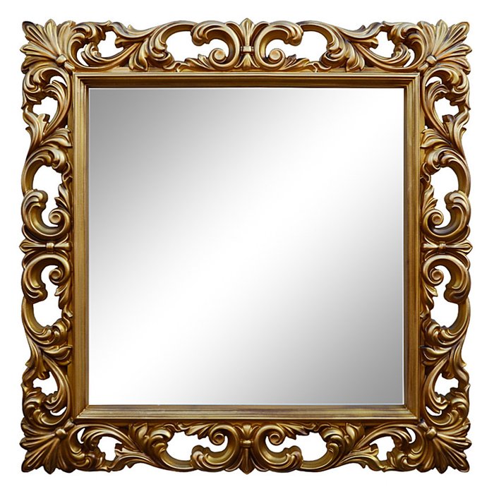 Настенное зеркало Стейн Золото с патиной